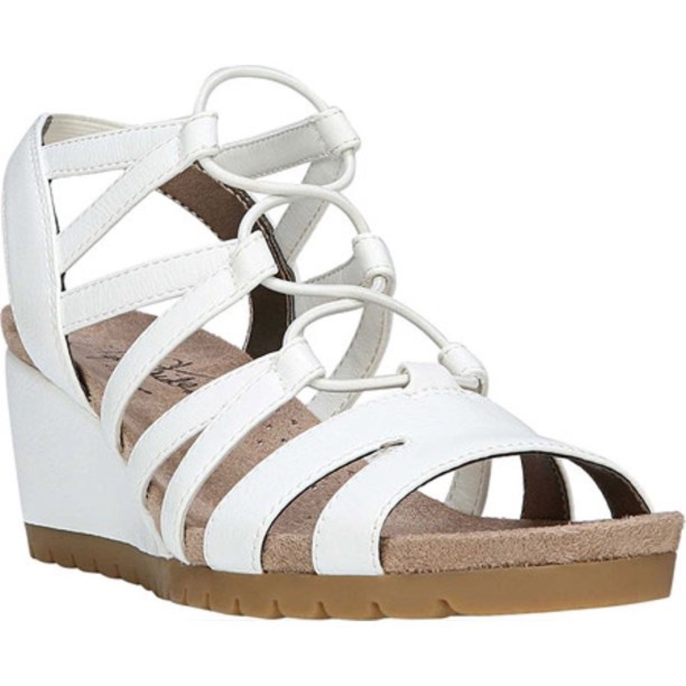 LifeStride Women's Wedge Sandals- White